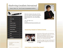 Tablet Screenshot of handwritingconsultants.com